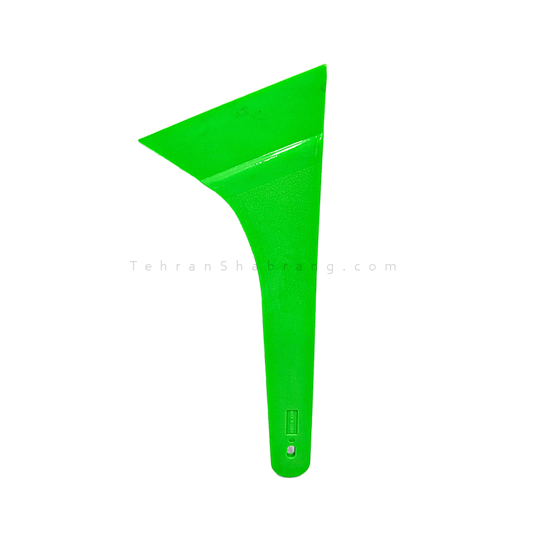  کاردک سبز دسته بلند سبز سر کج 